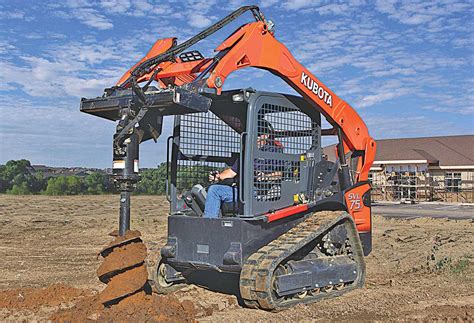 kubota skid steer auger attachment|aftermarket attachments for kubota tractor.